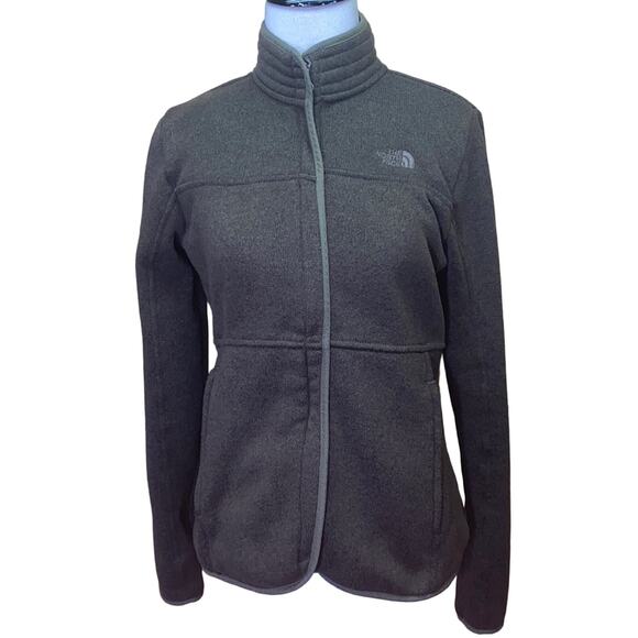 The North Face Brown Full Zip Up Jacket Size Small - Picture 1 of 8